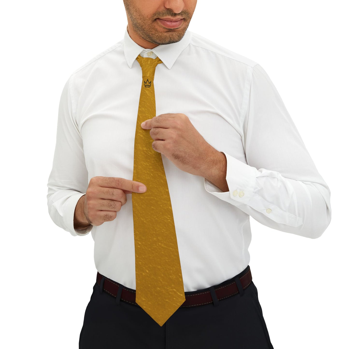 Flawless: Gold Crown Neck Tie