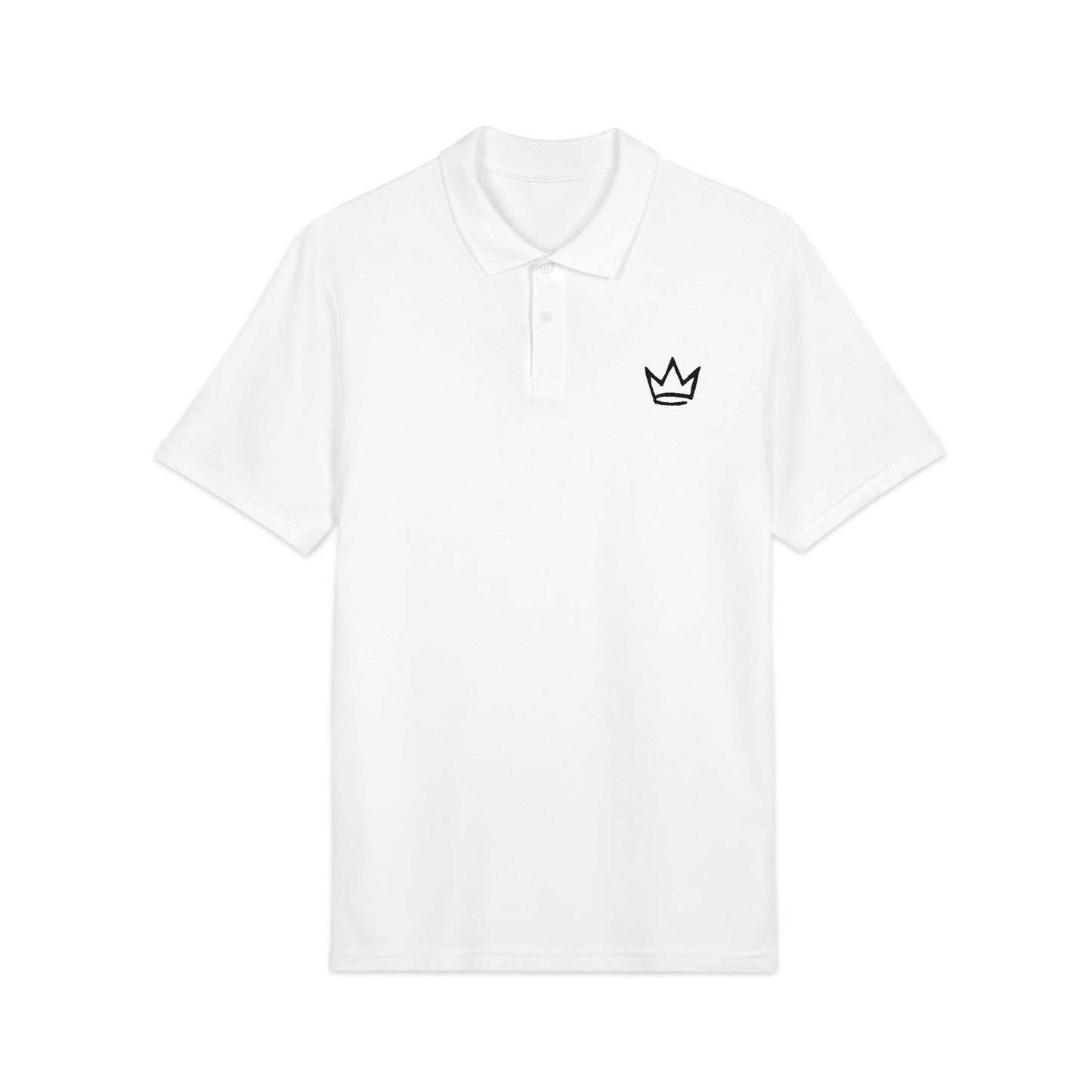 Flawless: White Polo (Embroidered)