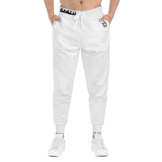 Flawless: White Crown Logo Pants