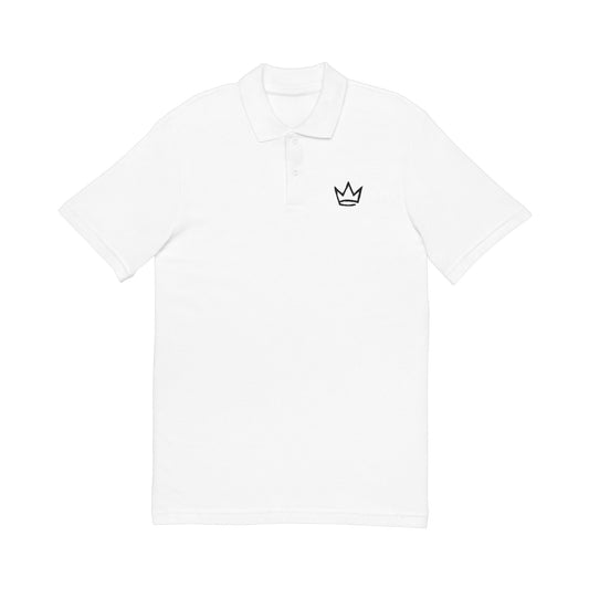 Flawless: White Polo (Embroidered)